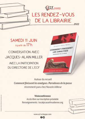 Conversation avec Jacques-Alain Miller - Les rendez-vous de la librairie de l'ECF