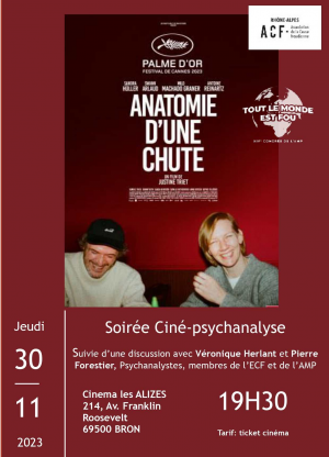 Echo de la soirée ciné-psychanalyse du 30.11.23