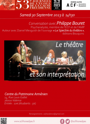 Echo de l'après-midi de travail  "Le théâtre et son interprétation" - conversation avec P.Bouret