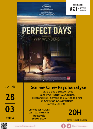 Soirée ciné-psychanalyse "Perfect Days"
